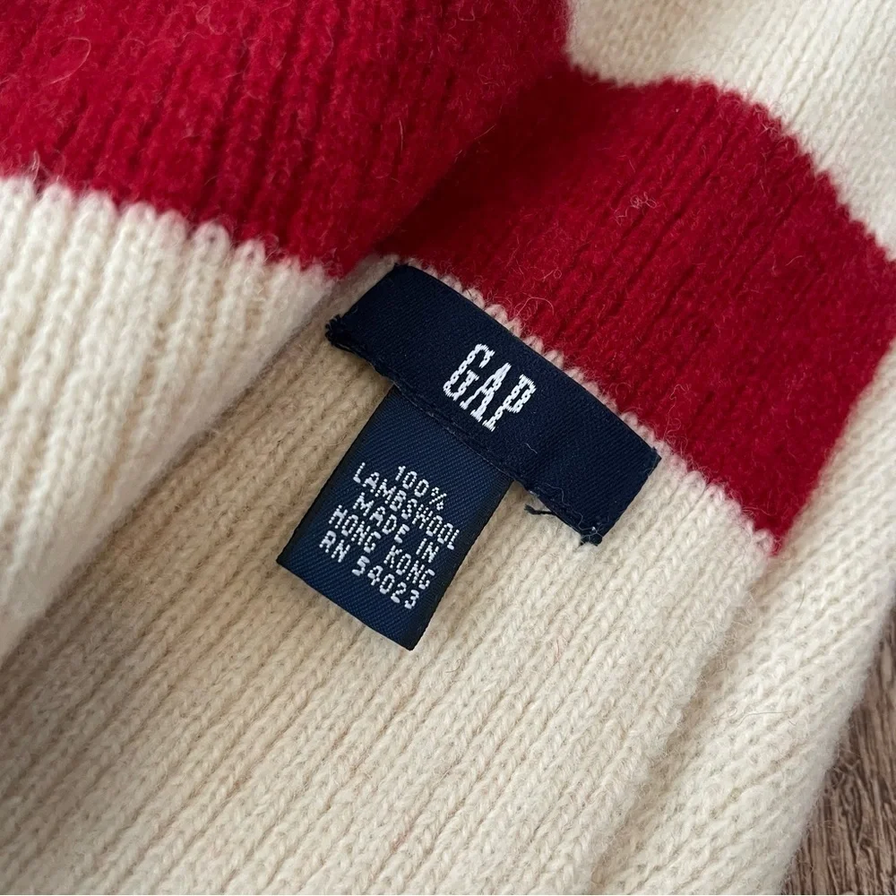 Gap Color Block Lambs Wool Scarf